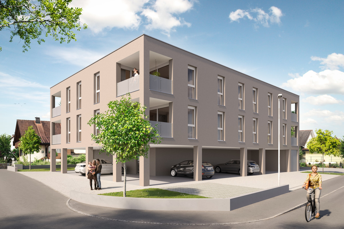 3D Interior Rendering einer modernen Wohnung